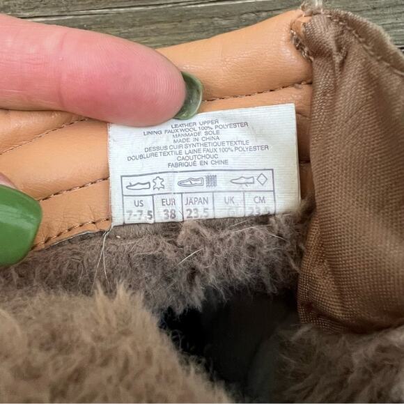 Pajar Cade Canada Shearling Insulated Tan Leather Ankle Winter Boot 7-7.5 EU38 - Picture 8 of 10
